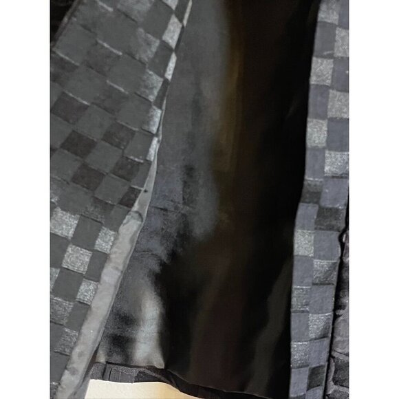 Chicos Floral Retro Jacket L Black Old Money Classic Preppy Chic Neutral Festive - Picture 5 of 13